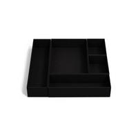 SCHUBLADENBOX    30/30/5 cm  - Schwarz, Basics, Karton/Papier (30/30/5cm)