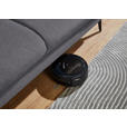ECKSOFA in Chenille, Mikrofaser Grau  157/299 cm  - Schwarz/Grau, Design, Textil/Metall (157/299cm) - Dieter Knoll