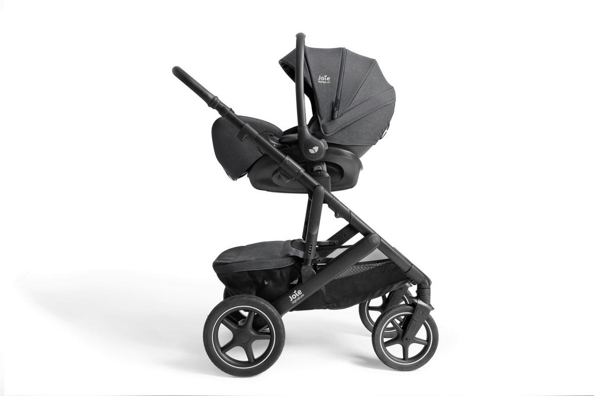 KINDERWAGENSET Vinca 4in1  - Graublau/Schwarz, Basics, Textil/Metall (65/109/97cm) - JOIE SIGNATURE