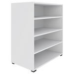 REGAL  91/90/40 cm Weiß  - Schwarz/Weiß, KONVENTIONELL, Holzwerkstoff/Kunststoff (91/90/40cm) - Hom`in