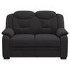 2-SITZER-SOFA in Chenille Schwarz  - Schwarz, Basics, Kunststoff/Textil (138/99/99cm) - MID.YOU