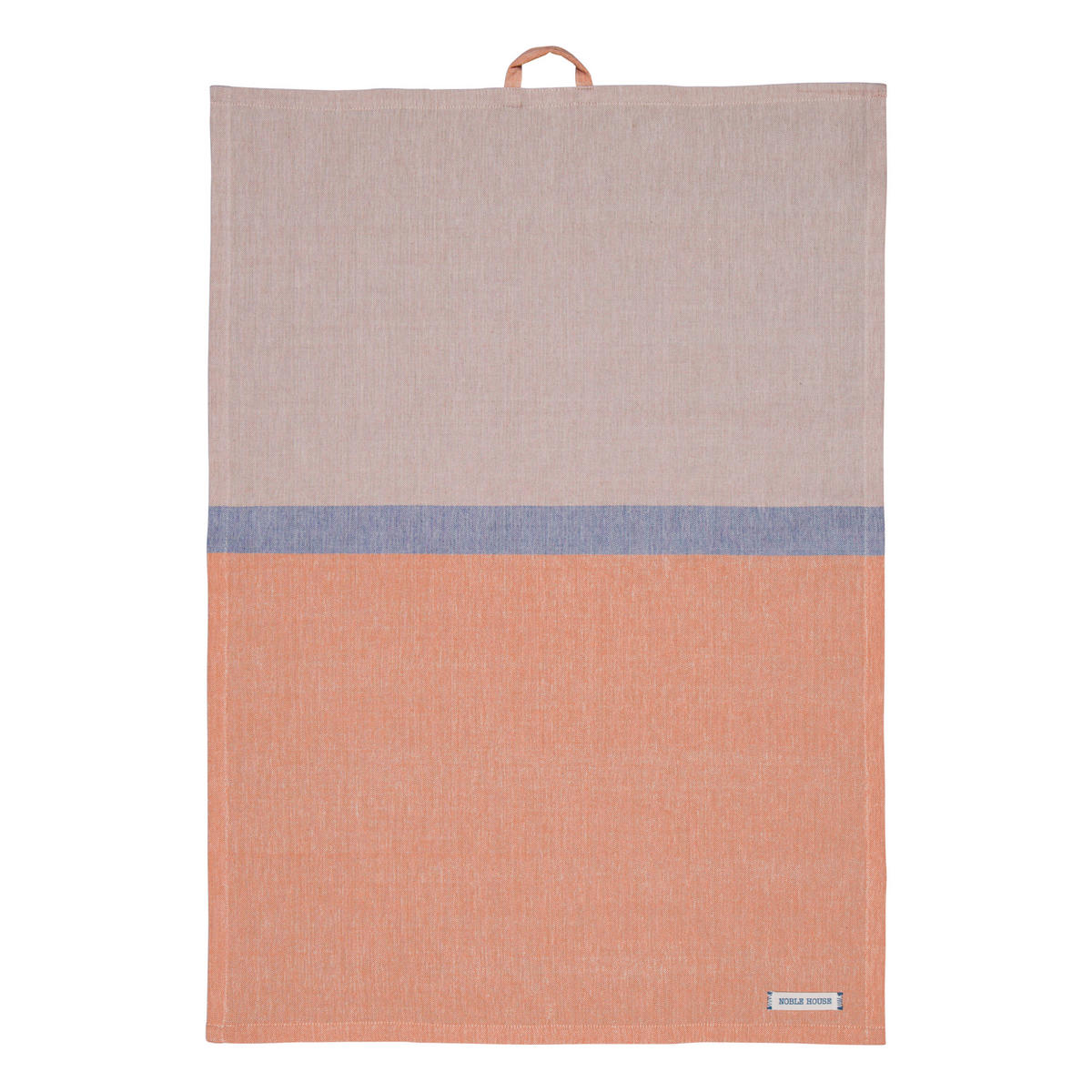 DISKHANDDUK blå, sandfärgad, terrakotta  - sandfärgad/blå, Basics, textil (50/70cm)