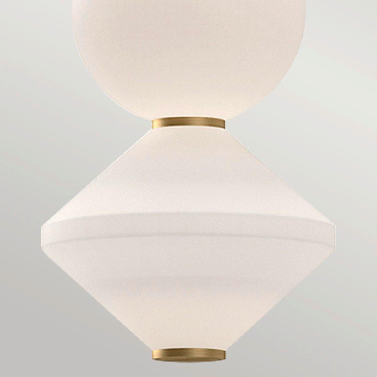 LED-HÄNGELEUCHTE 19,80/49,30 cm  - Goldfarben, KONVENTIONELL, Glas/Metall (19,80/49,30cm) - Elstead Lighting