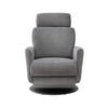 RELAXSESSEL in Textil Dunkelgrau  - Dunkelgrau/Schwarz, Modern, Textil/Metall (77/105/87-154cm) - Livetastic