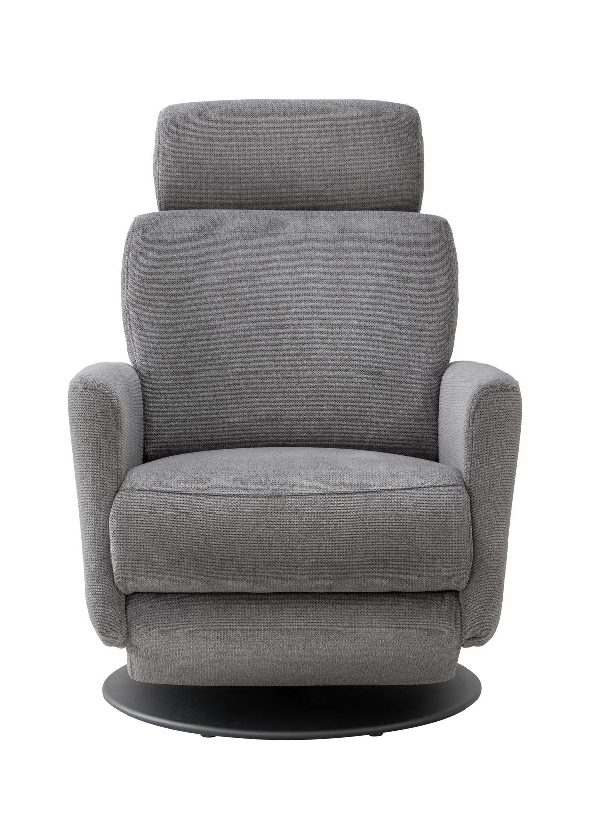 RELAXSESSEL in Textil Dunkelgrau  - Dunkelgrau/Schwarz, Modern, Textil/Metall (77/105/87-154cm) - Livetastic