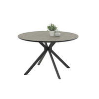 ESSTISCH in Holzwerkstoff 120/76/120 cm  - Hellgrau/Schwarz, MODERN, Holzwerkstoff (120/76/120cm) - MID.YOU