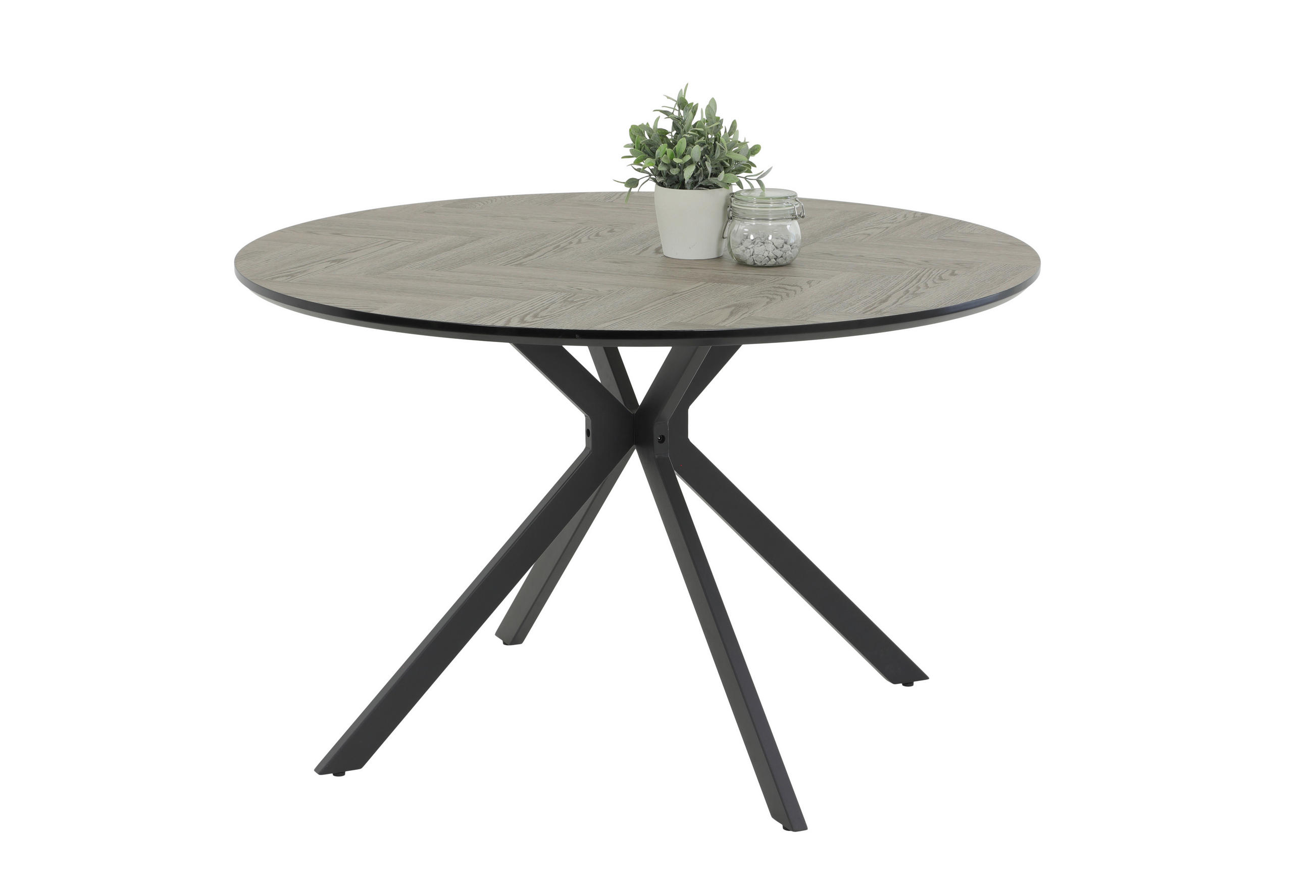 P & B Esstisch Hellgrau 76x120x120 cm