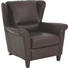 KŘESLO UŠÁK - barvy dubu/hnědá, Lifestyle, dřevo/kůže (92/96/98cm) - Natuzzi Editions KŘESLO UŠÁK - barvy dubu/hnědá, Lifestyle, dřevo/kůže (92/96/98cm) - Natuzzi Editions