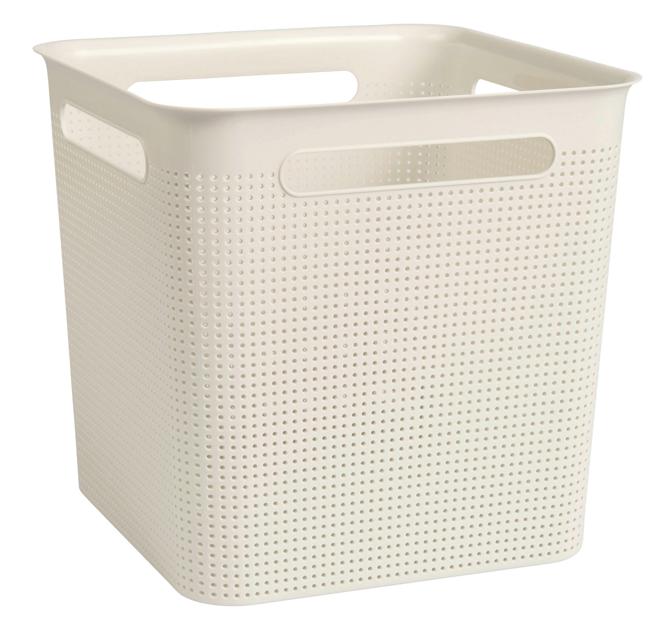 BOX 29,1/29,1/28,1 cm  - Weiss, Basics, Kunststoff (29,1/29,1/28,1cm) - Rotho