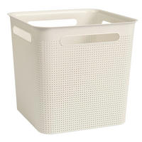 BOX    29,1/29,1/28,1 cm  - Weiß, Basics, Kunststoff (29,1/29,1/28,1cm) - Rotho