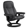 RELAXSESSEL CONSUL Echtleder    - Schwarz, Natur, Leder/Holz (76/100/71cm) - Stressless