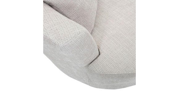 SESSEL in Chenille Creme  - Creme/Schwarz, KONVENTIONELL, Textil/Metall (115/72/115cm) - Carryhome