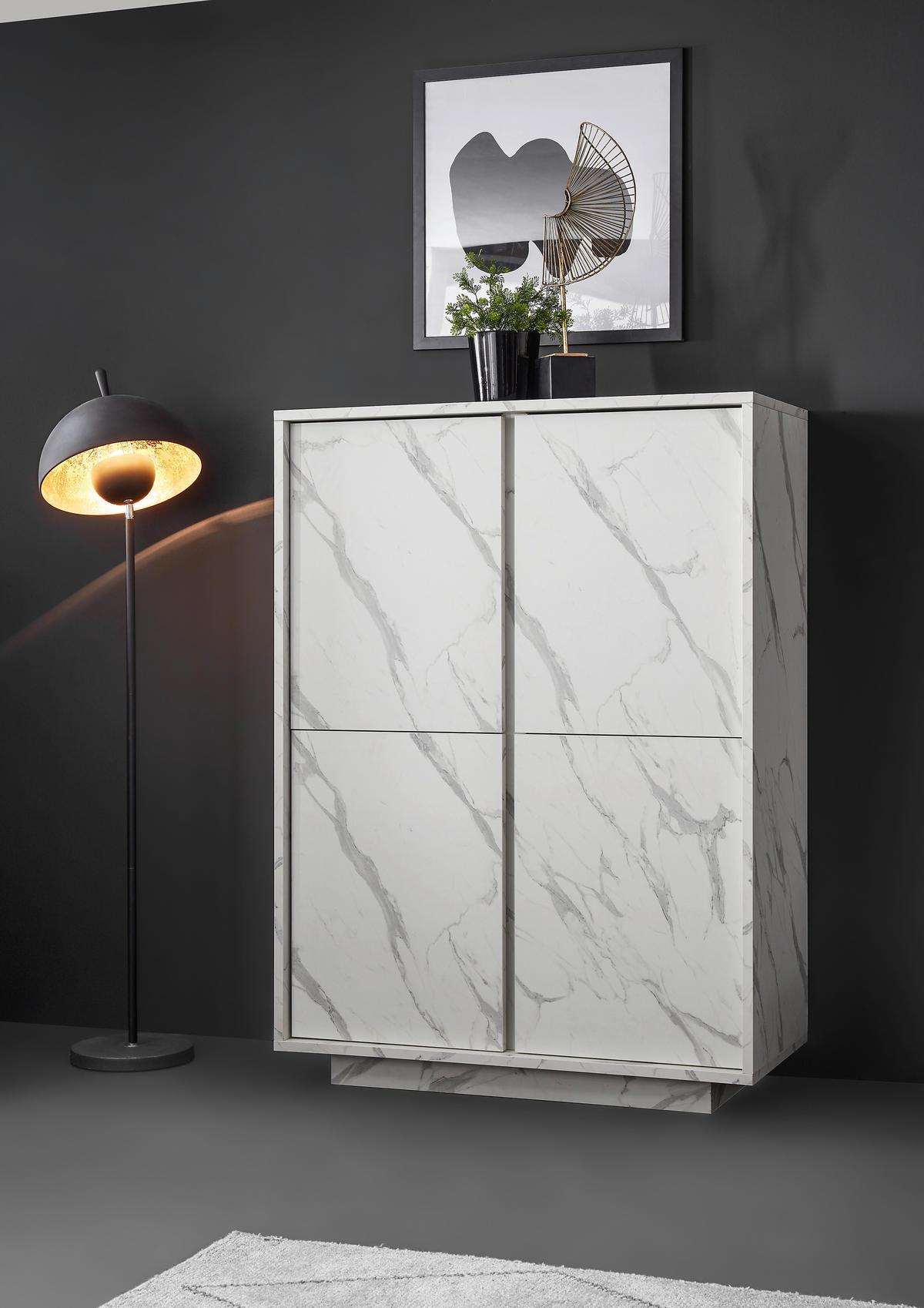 HIGHBOARD  92/145/43 cm  - Weiß, Design, Holzwerkstoff (92/145/43cm) - MID.YOU