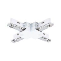SCHIENENSYSTEM-VERBINDER URail X-Verbinder 10,4/1,8/10,4 cm   - Weiß, Basics, Metall (10,4/1,8/10,4cm) - Paulmann