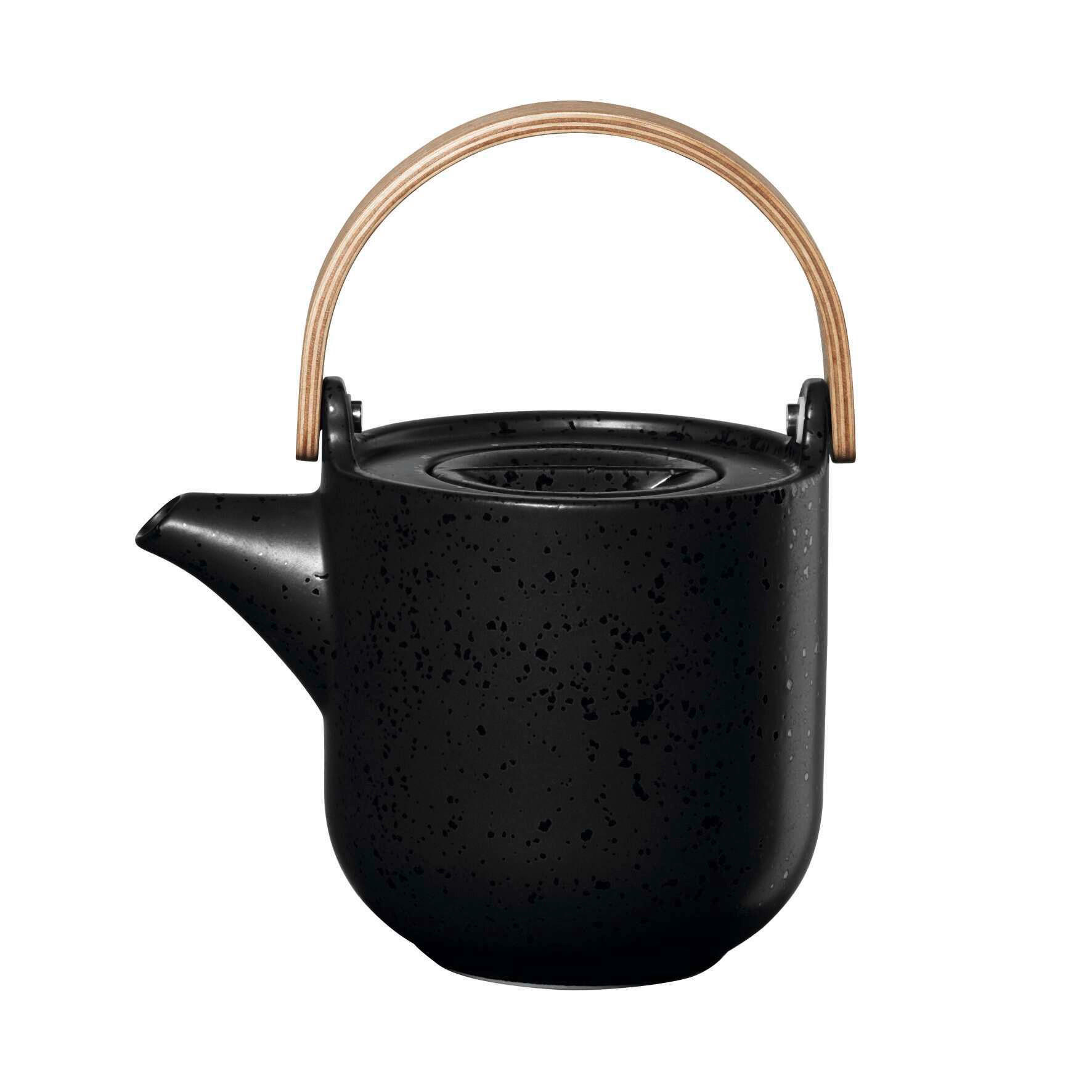 TEEKANNE COPPA KURO  - Schwarz, Design, Holz/Keramik (14,5/10,7/12cm) - ASA