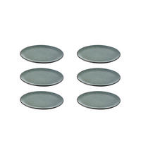 DESSERTTELLERSET RAW 6-teilig  - Grün, Basics, Keramik (20cm) - Aida