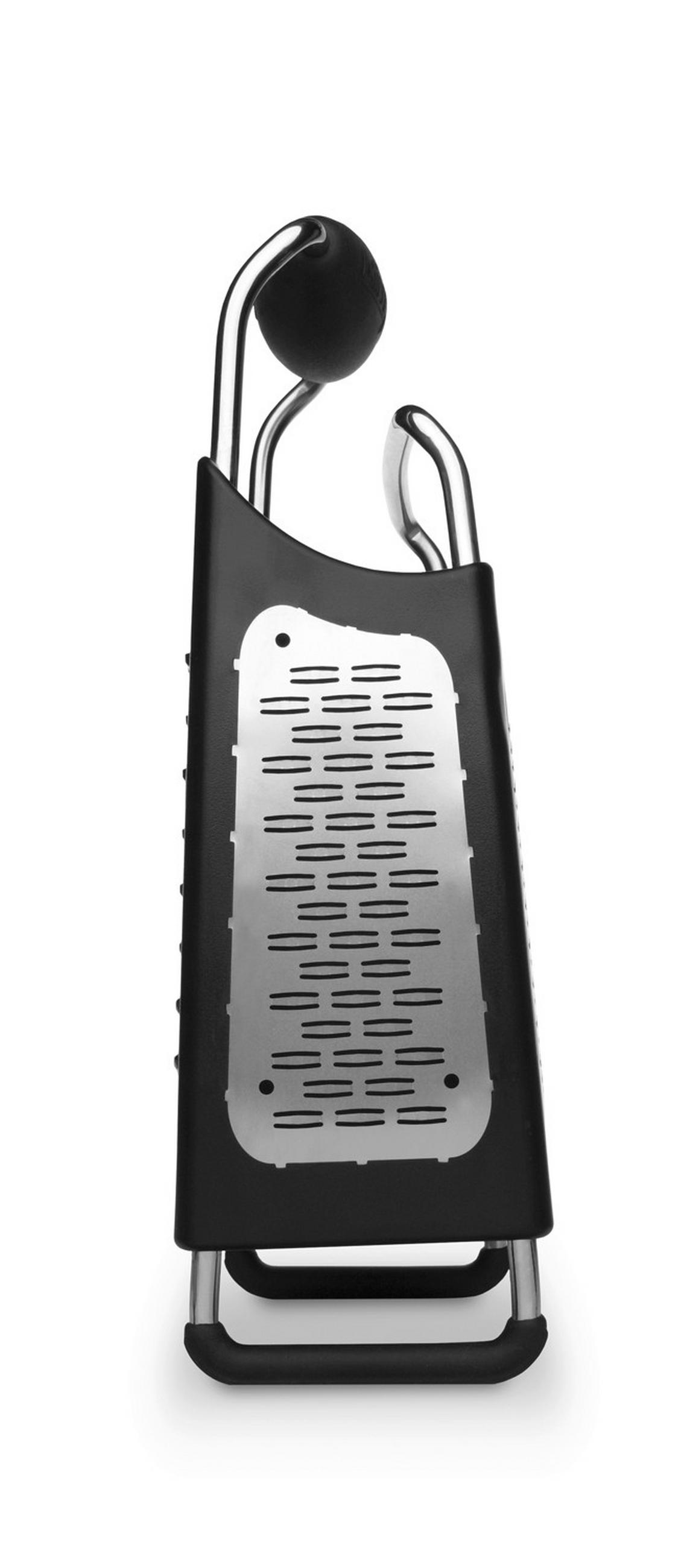 ČETVOROSTRANO RENDE - crna, Osnovno, metal/plastika (27/13/8,8cm) - MICROPLANE