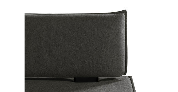 SITZBANK 173/90/65 cm Webstoff Schwarz Buche massiv - Schwarz, Basics, Holz/Textil (173/90/65cm) - Carryhome
