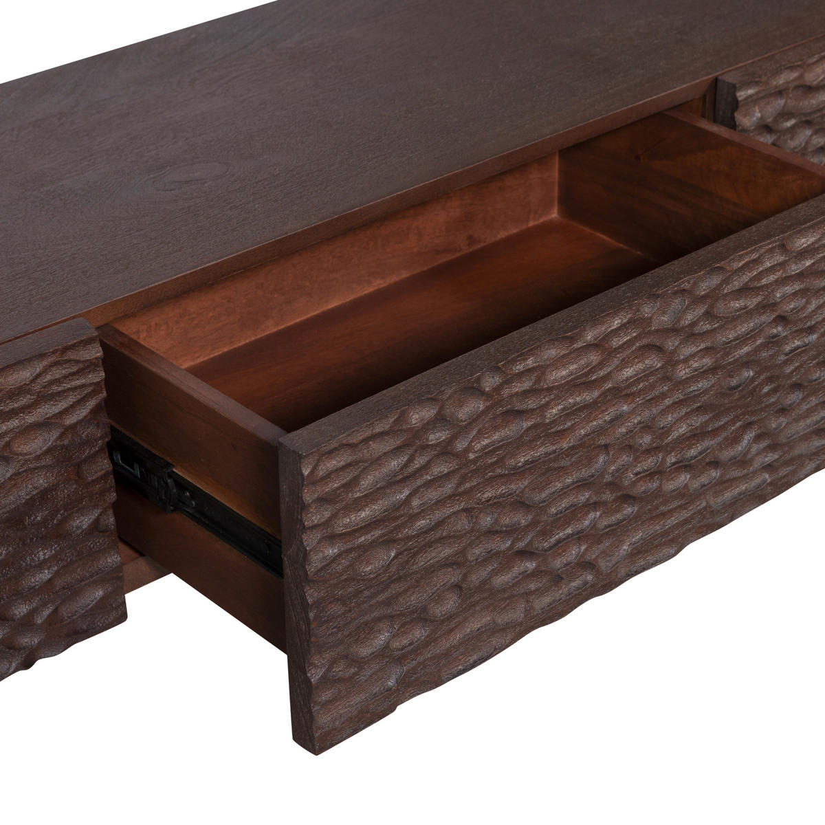 LOWBOARD Crumble  in 180/40/40 cm  - Walnussfarben, Design, Holz (180/40/40cm) - Livetastic