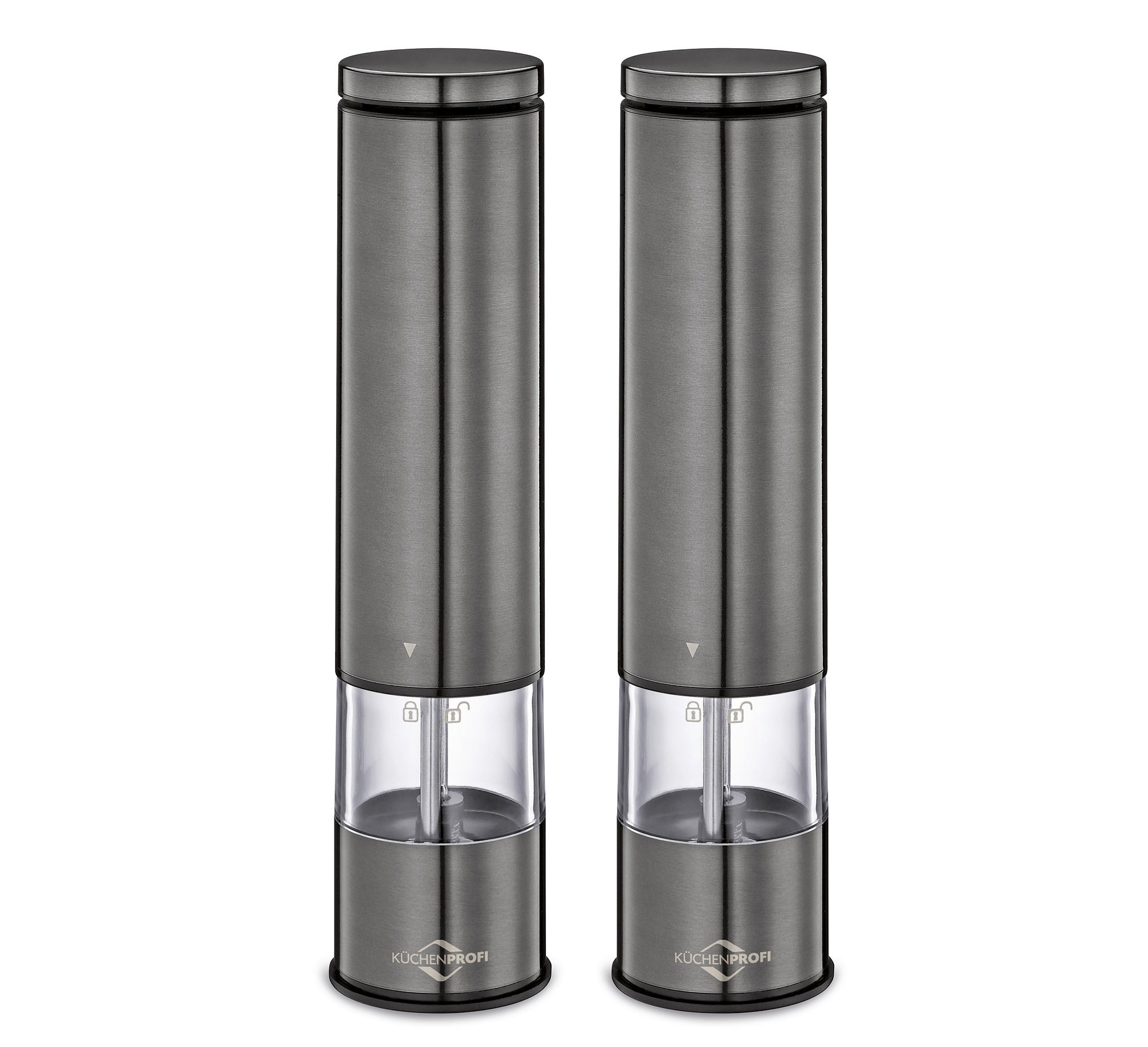 ELEKTR. SALZ-/PFEFFERMÜHLE BOSTON  - Grau, Basics, Keramik/Kunststoff (5,2/23/5,2cm) - KÜCHENPROFI