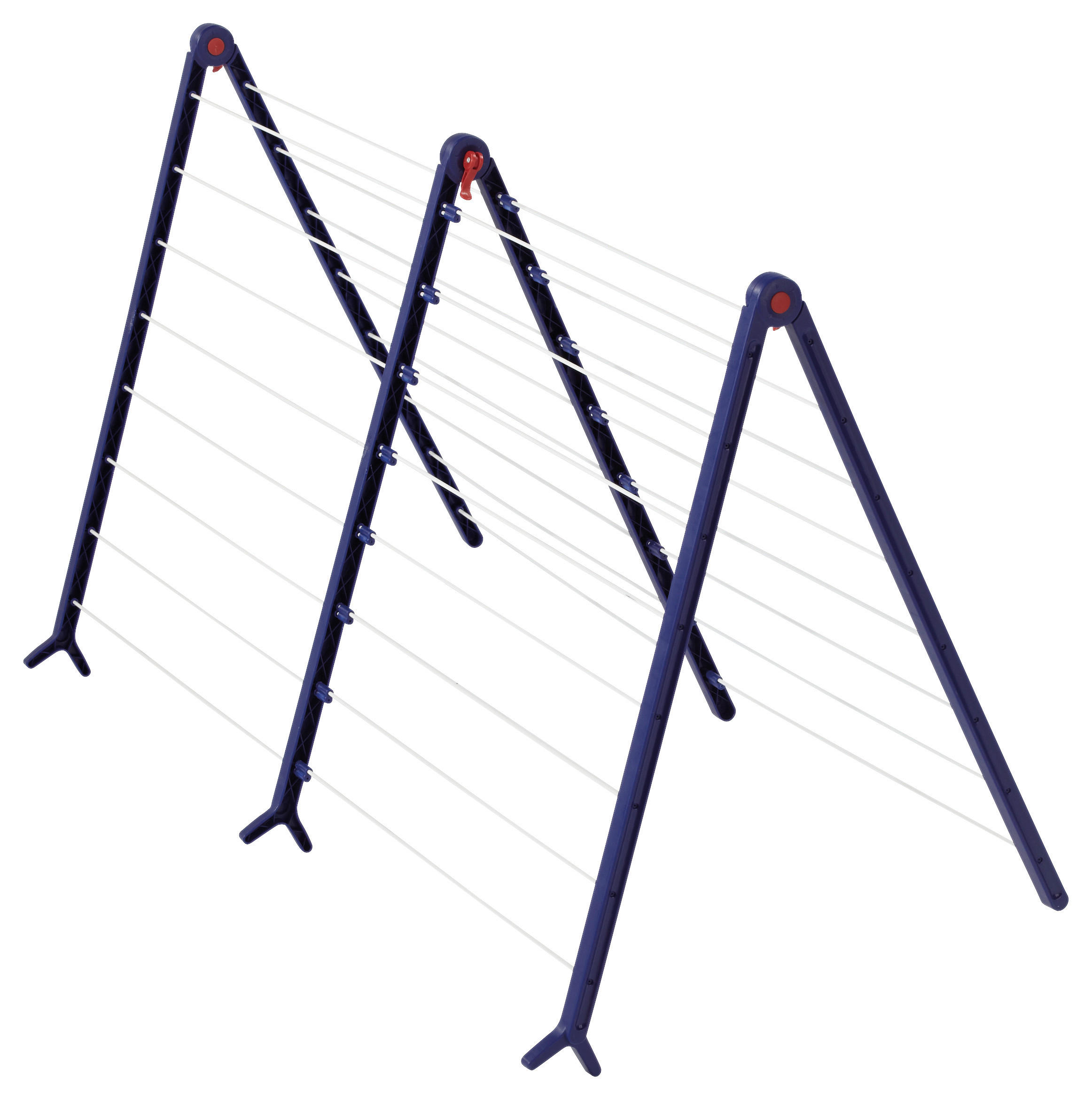 BADEWANNENTROCKNER Pegasus Bath 190 Ext. 96/68/70 cm  - Blau/Weiß, Basics, Kunststoff (96/68/70cm) - Leifheit