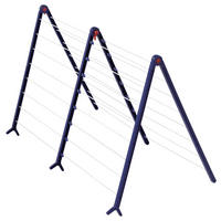 BADEWANNENTROCKNER Pegasus Bath 190 Ext. 96/68/70 cm  - Blau/Weiß, Basics, Kunststoff (96/68/70cm) - Leifheit