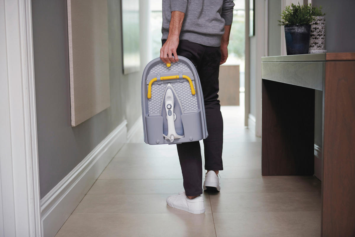 BÜGELBRETT  Pocket  - Hellblau, Basics, Kunststoff/Textil (34/15,5/45,5cm) - Joseph Joseph
