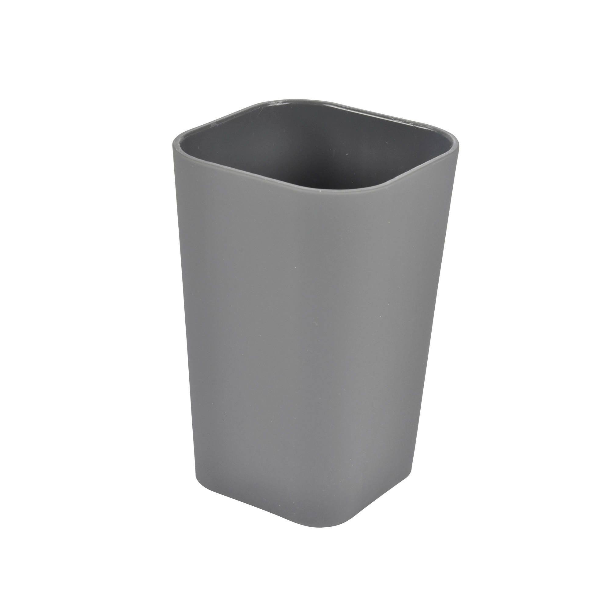 KUPATILSKA ČAŠA  tamnosiva  plastika  - tamnosiva, Osnovno, plastika (7,3/11/7,3cm) - Homeware