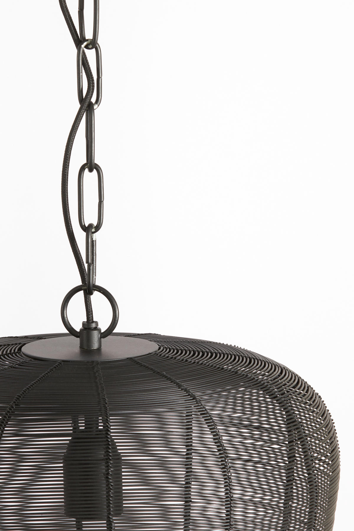 HÄNGELEUCHTE Adeta 31/31/37 cm   - Schwarz, Design, Metall (31/31/37cm) - Light & Living