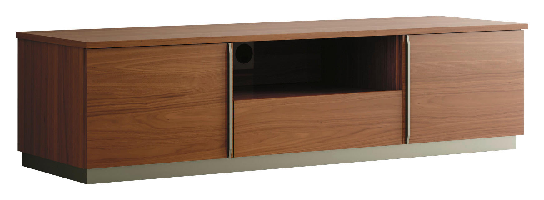 TV-ELEM 170/44,3/53,2 cm  - dió, Modern, faalapú anyag (170/44,3/53,2cm) - Novel