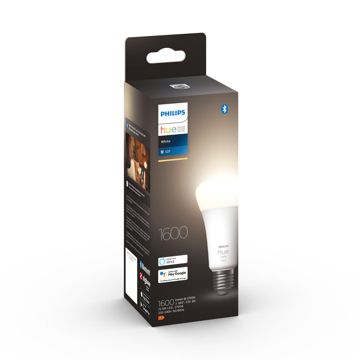 LED-LEUCHTMITTEL   E27 15,5 W  - Weiss, Basics, Kunststoff (6,5/13,7cm) - Philips HUE