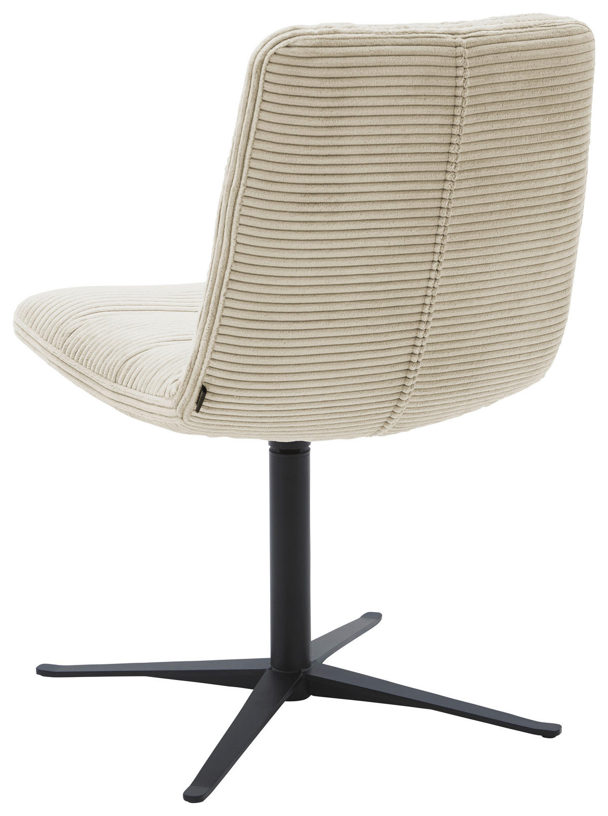 STUHL  in Cord  - Taupe/Schwarz, Design, Textil/Metall (61/88/66cm) - Dieter Knoll