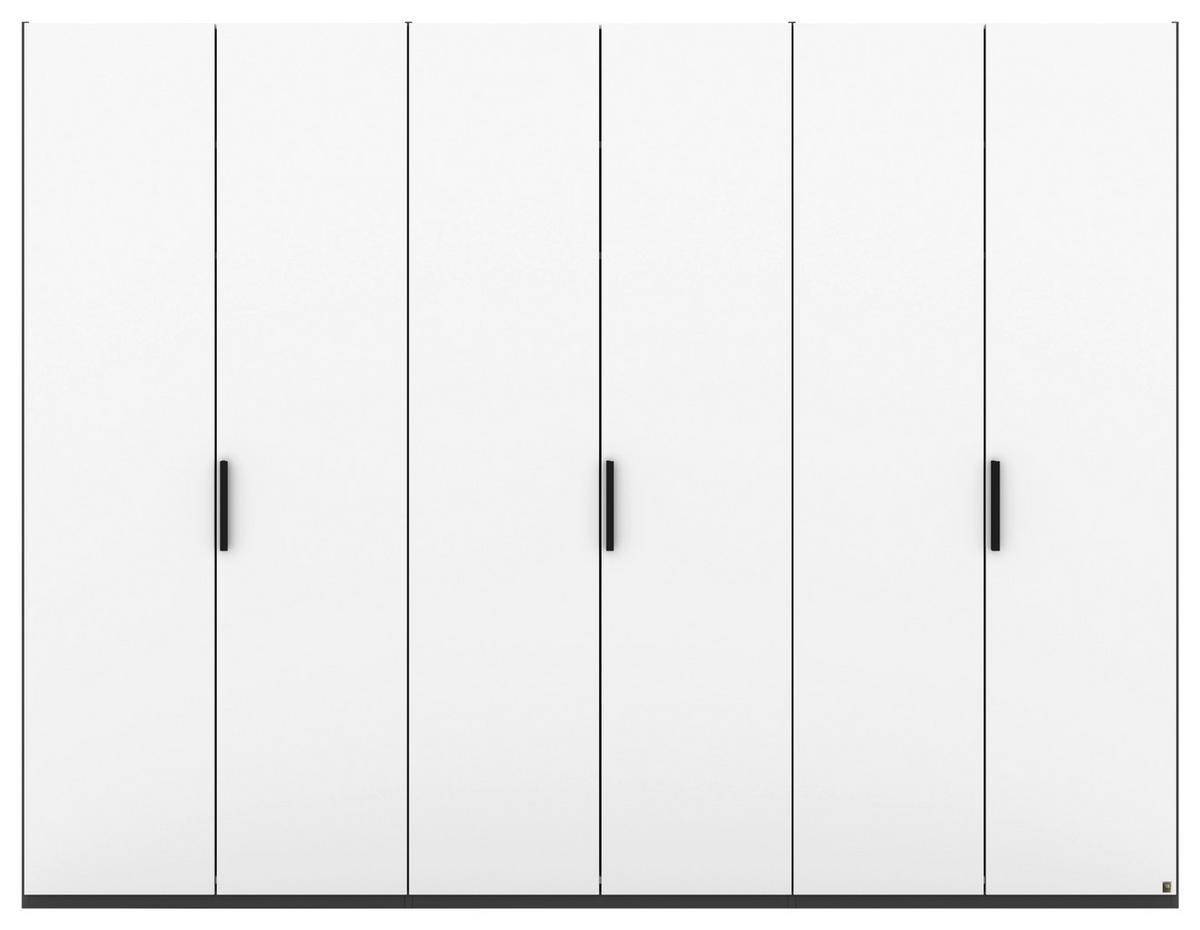 DREHTÜRENSCHRANK 300/229/60 cm,  in Anthrazit, Grau, 6-türig  - Anthrazit/Grau, Design, Holzwerkstoff/Metall (300/229/60cm) - Musterring