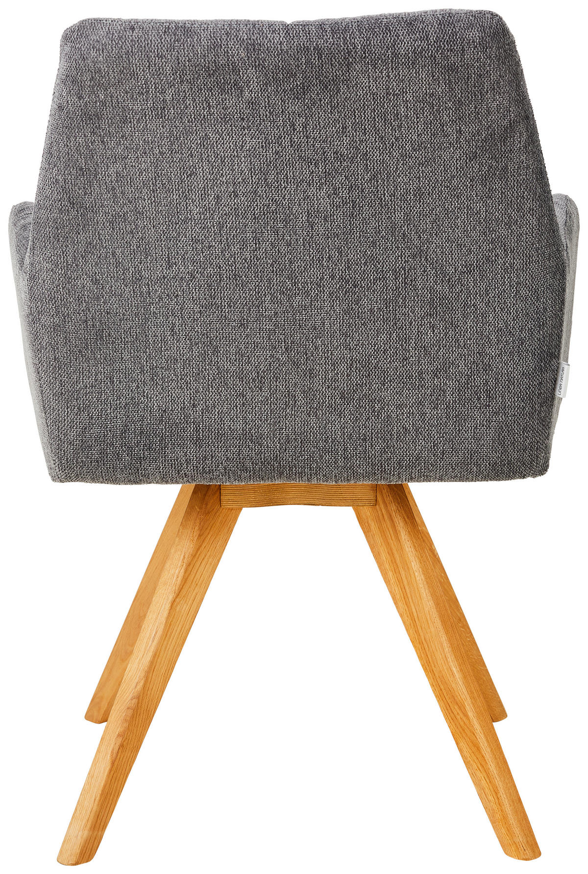 STOLICA SA RUKONASLONOM  antracit       - boja hrasta/antracit, Konvencionalno, drvo/tekstil (62/87,5/68,5cm) - Linea Natura