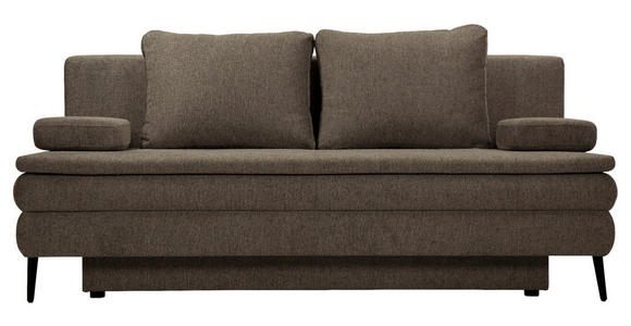 SCHLAFSOFA Webstoff Dunkelgrau  - Dunkelgrau/Schwarz, Design, Kunststoff/Textil (200/90/100cm) - Venda