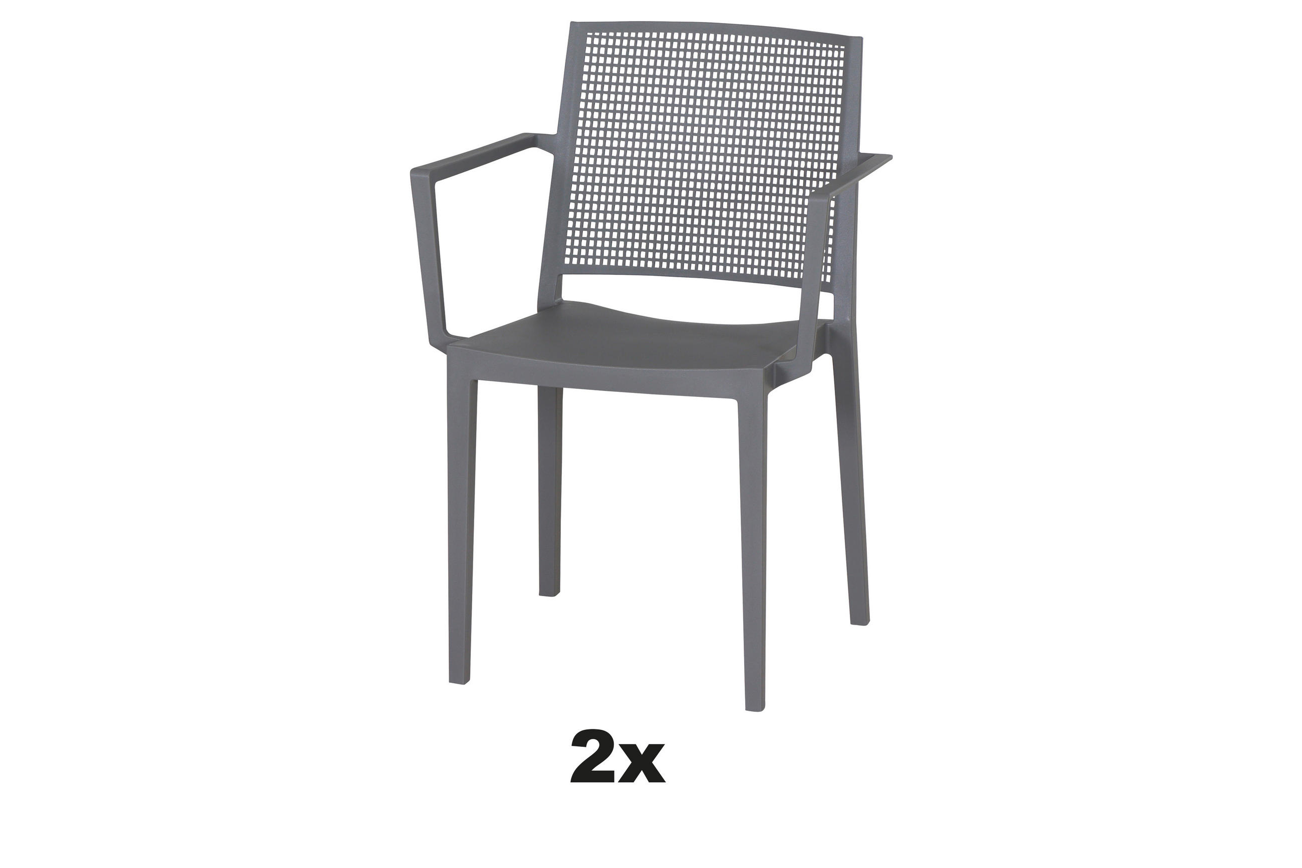 STAPELSTUHL Grau  - Grau, Basics, Kunststoff (46/80/56cm) - Siena Garden
