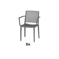 STAPELSTUHL Grau  - Grau, Basics, Kunststoff (46/80/56cm) - Siena Garden