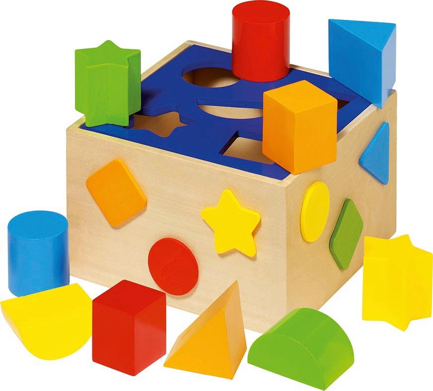 DIDAKTIČKA KOCKA   - prirodne boje, Basics, drvo (16/16/10cm) - Goki
