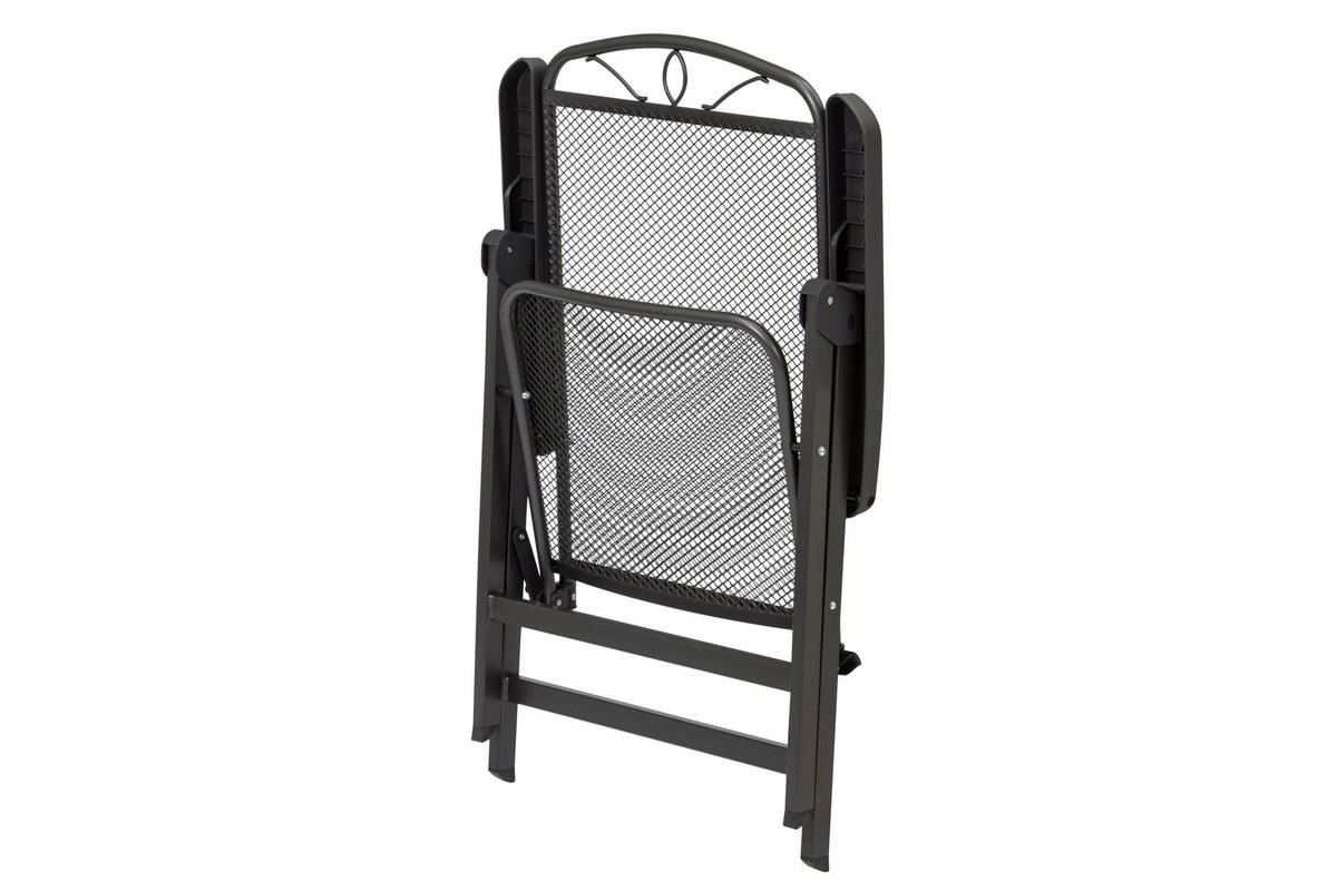 GARTENGARNITUR 4-teilig  - Anthrazit, Basics, Metall (65/103/60cm) - Siena Garden