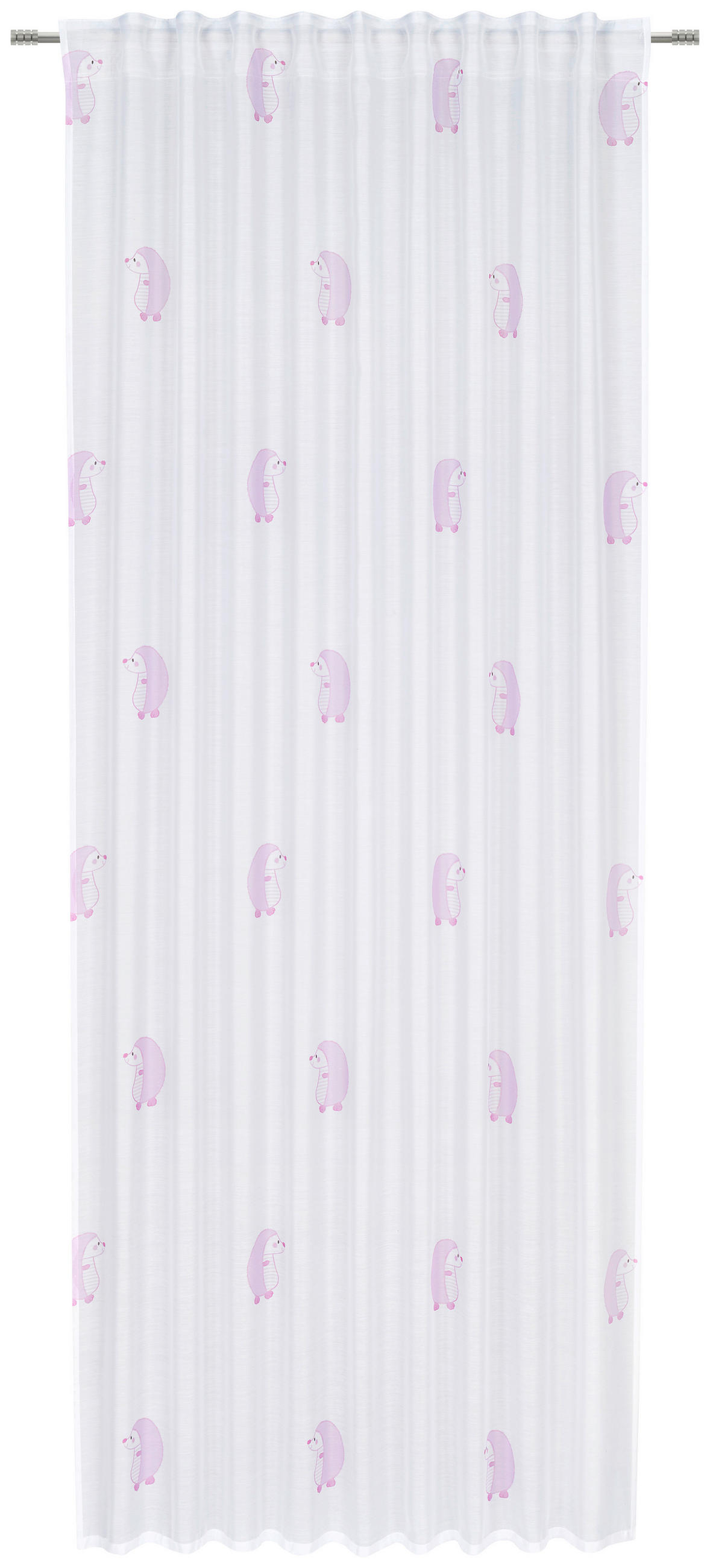 KINDERVORHANG halbtransparent   - Pink/Weiß, Basics, Textil (140/245cm) - Ben'n'jen