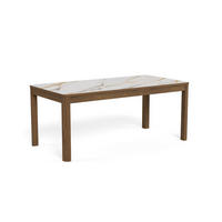 ESSTISCH Holz, Keramik 180/90/75 cm  - Creme/Braun, Modern, Holz/Keramik (180/90/75cm) - MID.YOU