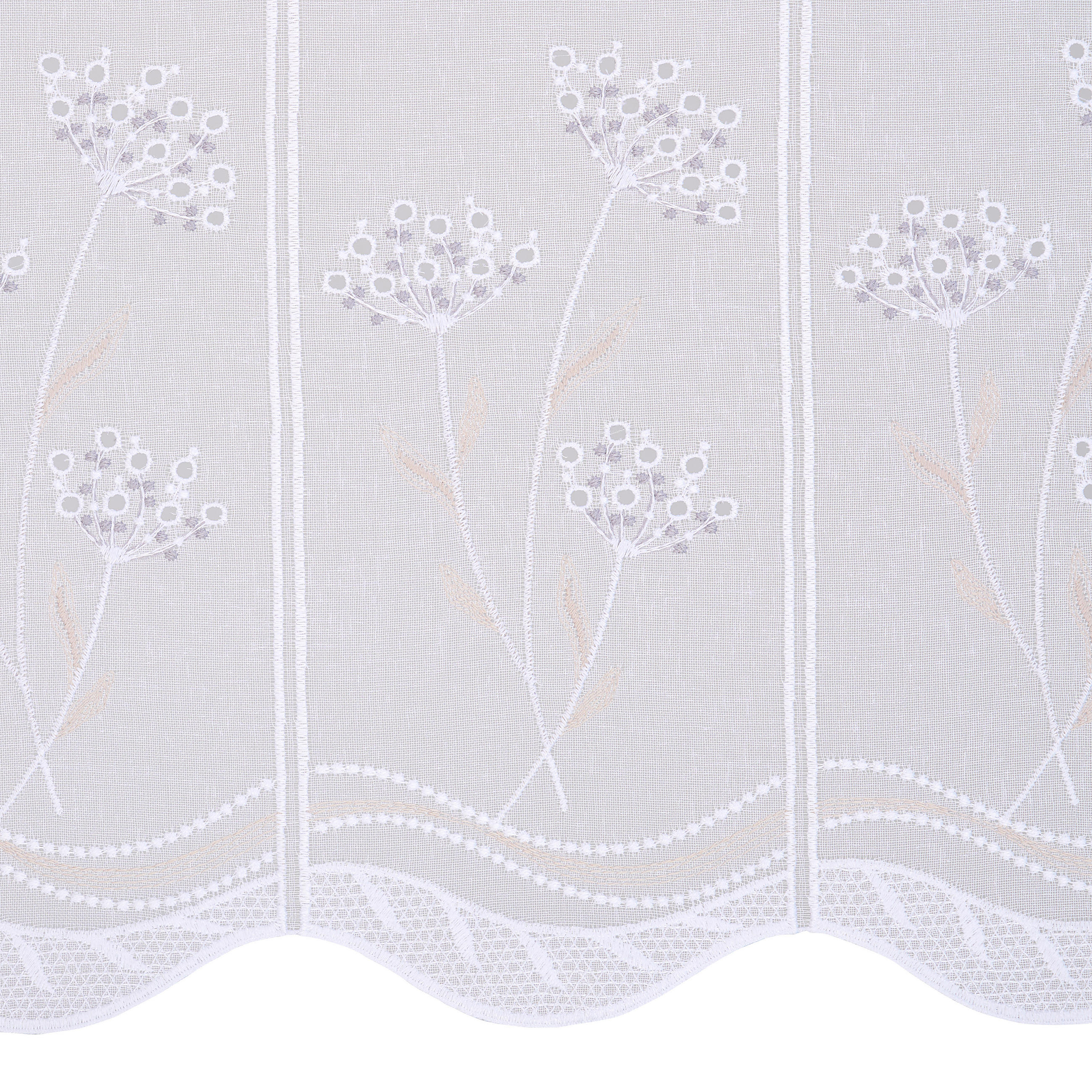 KRÁTKA ZÁCLONA, polopriehľadné, 60 cm - sivá, Konventionell, plast (60cm) - Esposa