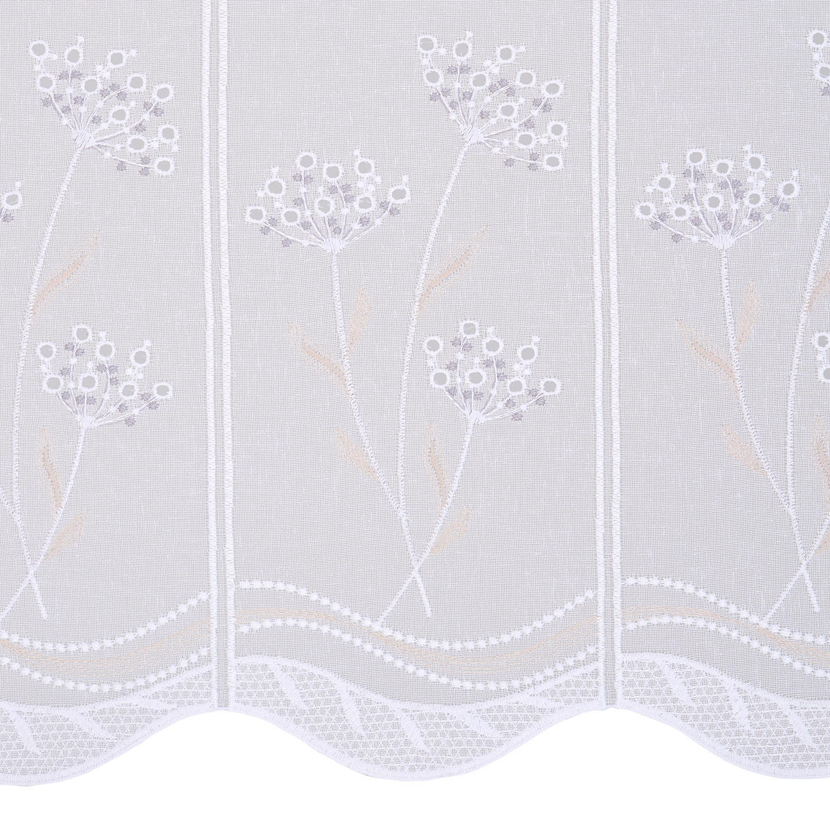 KURZGARDINE 60 cm   - Grau, KONVENTIONELL, Kunststoff (60cm) - Esposa