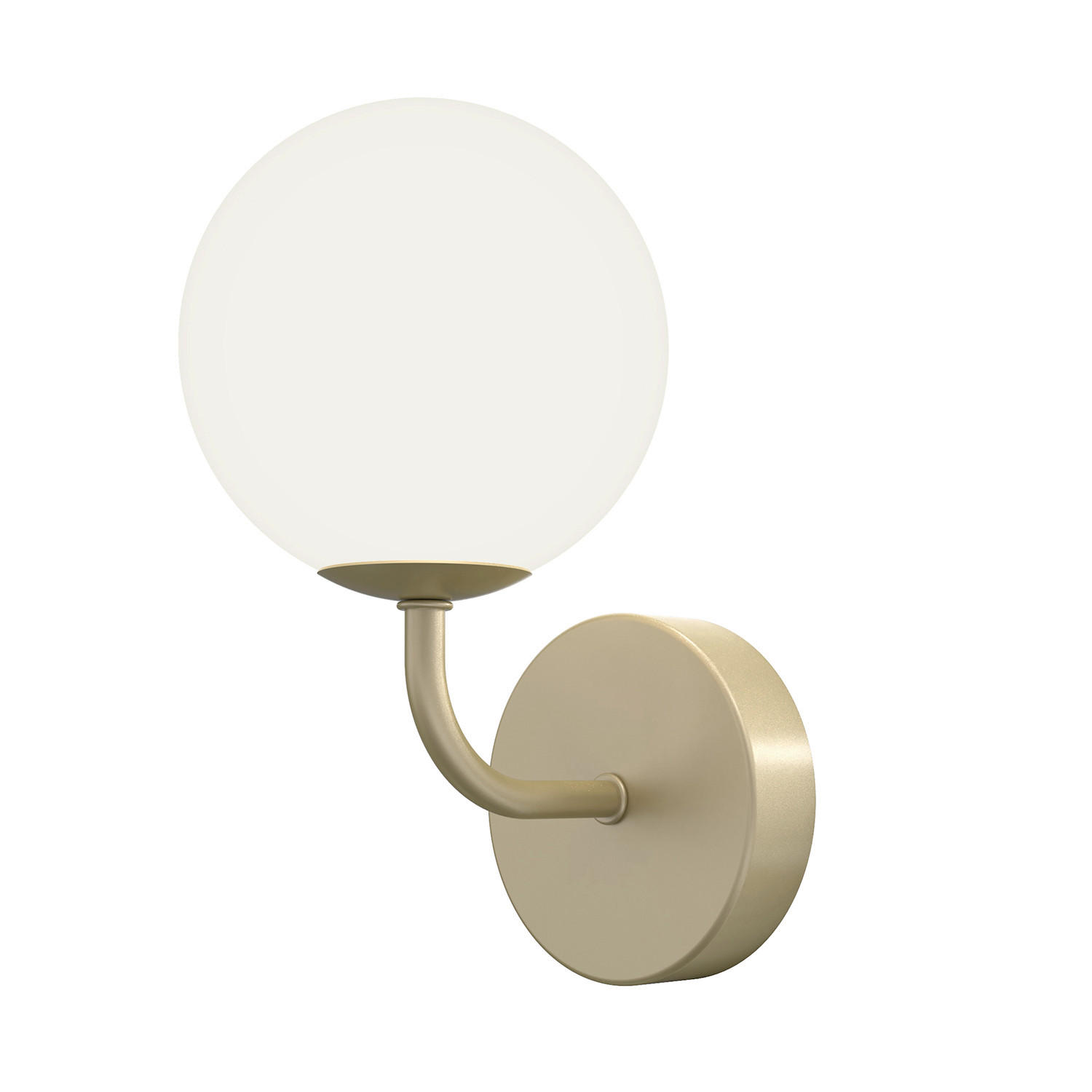 WANDLEUCHTE 5084 PALOMA 12/15/22 cm   - Messingfarben, KONVENTIONELL, Glas/Metall (12/15/22cm)