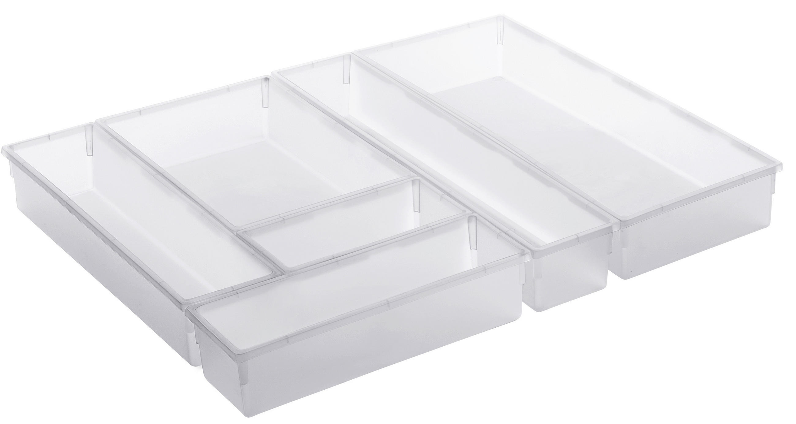 ÚLOŽNÝ BOX, plast - čiré, Basics, plast (15/8/5cm) - Rotho