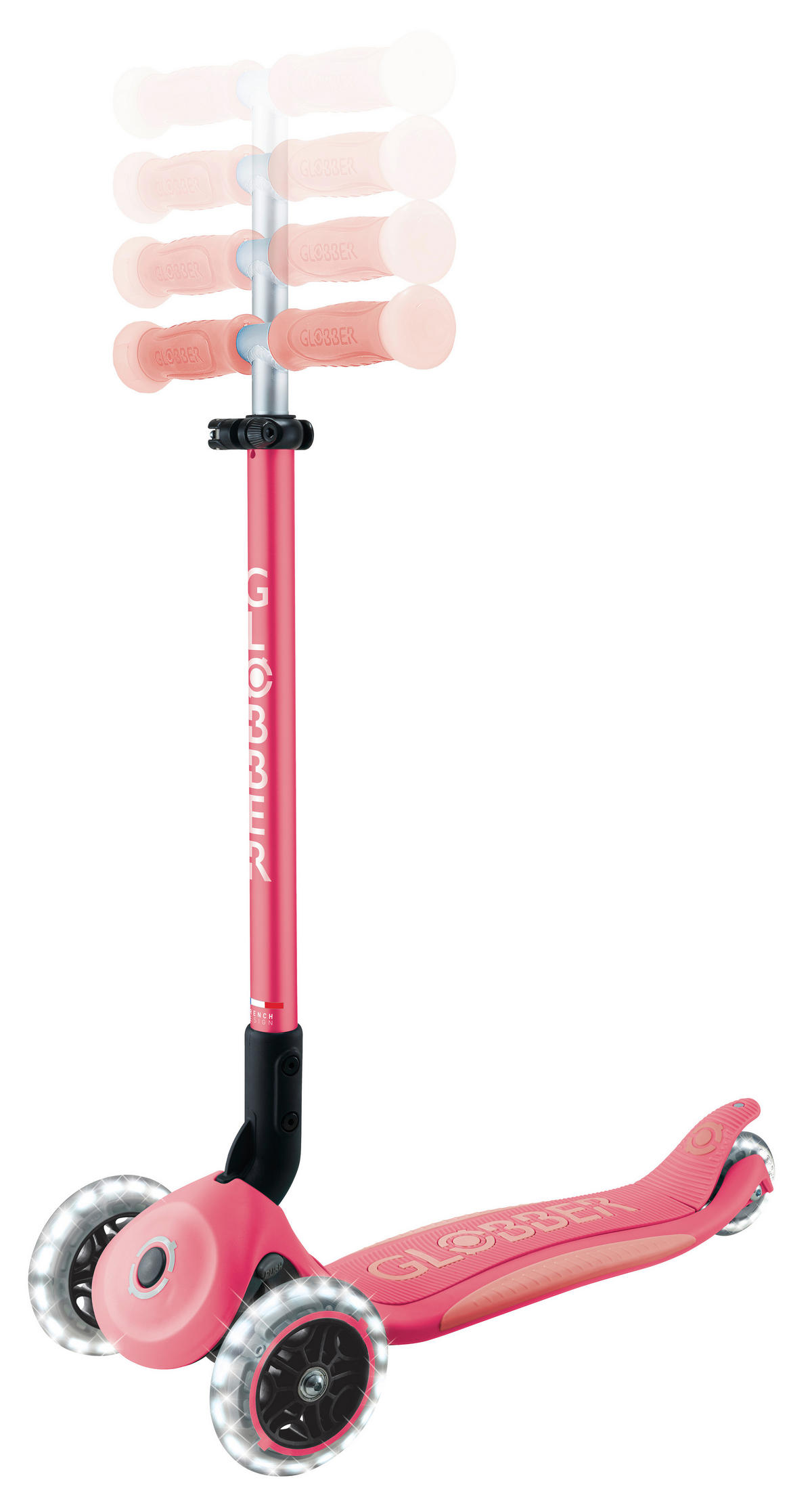 KINDERSCOOTER  - Rosa, Basics, Kunststoff (57.5/28/82.5cm) - GLOBBER