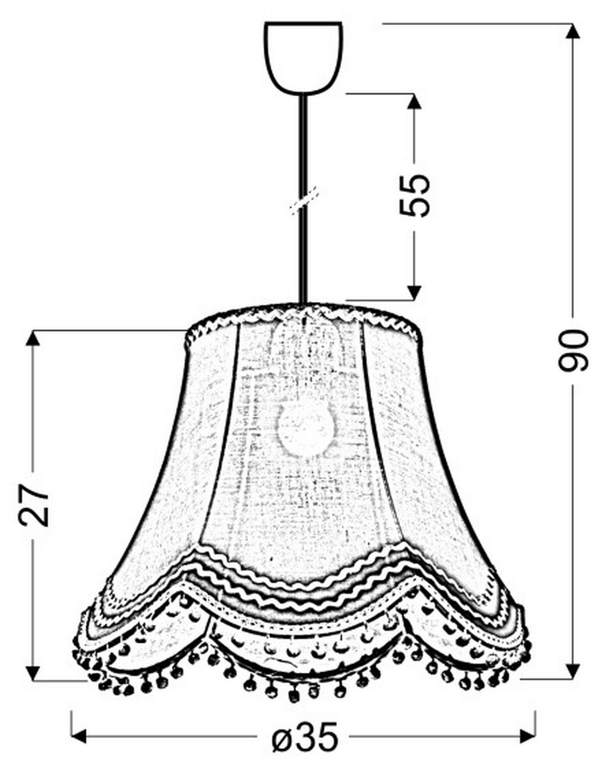 PENDELLEUCHTE Arlekin 35/35/90 cm   - Hellgrün, Trend, Kunststoff/Textil (35/35/90cm)