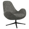 SESSEL in Chenille Grau  - Schwarz/Grau, Design, Textil/Metall (88/89/80cm) - home24