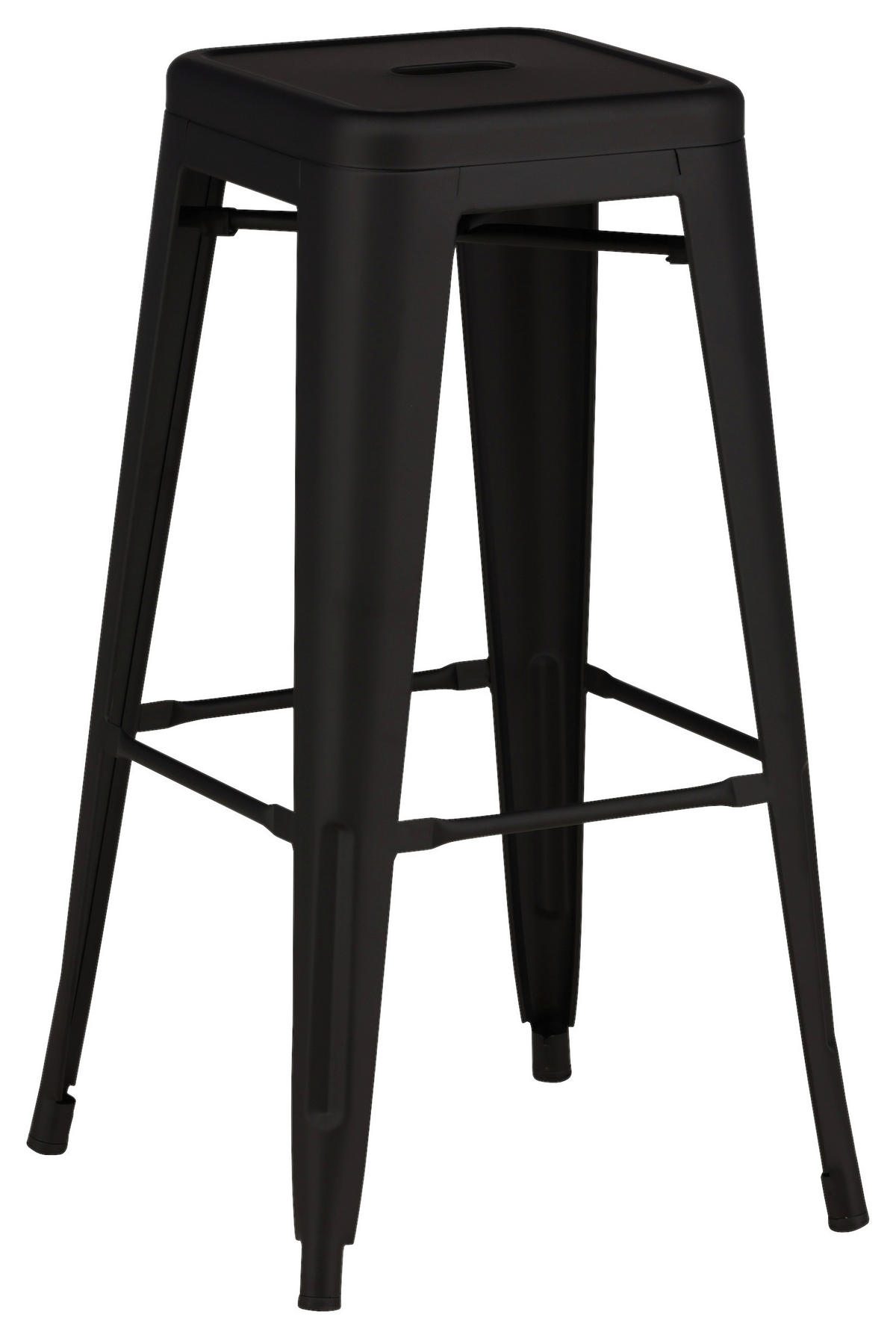BARPALL SET i svart  - svart, Design, metall (43/76/43cm) - Livetastic