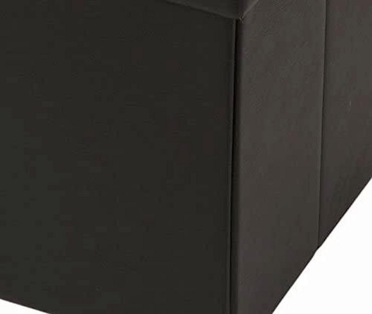 SITZWÜRFEL Schwarz  - Schwarz, Basics, Kunststoff (38/38/38cm) - Echtwerk
